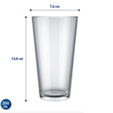 Ver imagem 2 de Conjunto de Copos de Vidro Cairo 350ml Transparente C/ 6und – Éllpis Móveis