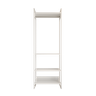 Modulo Closet Industrial Cabideiro Ferro Branco Branco - 2