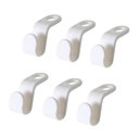 Ver imagem 1 de Kit 6 Ganchos para Cabide Economize Espaço com Praticidade