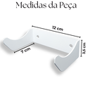 Ver imagem 7 de 2 Suportes para Vinho Adega Vertical Aço Reforçado de Parede Porta Garrafa Branco