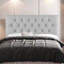 Ver imagem 2 de Cabeceira Cama Box Casal King Size Nice 195cm Suede Cinza Claro - Abmaza