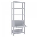 Ver mais imagens de Kit 2 Estantes Multiuso Alta 4 Prateleiras 1 Porta 166cmx126cm Match Artely