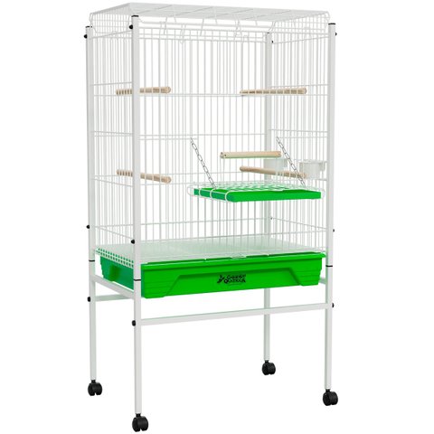 Viveiro Grande para Calopsita Papagaio Ringneck Aves Luxo - Verde