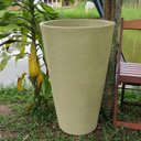 Ver imagem 2 de Kit 2 Vaso Planta 75x50 Redondo Cônico Polietileno BGPLASTICOS ROSA 022