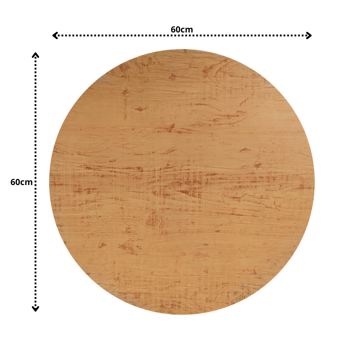 Mesa Bistrô Baixa Estrutura Aço Tampo Mdf Cozinha Bar Redondo Mel - 3