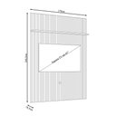 Ver imagem 4 de Painel Decorativo 245cm Sanson Frisado Mdp até 65 Cinamomo/offwhite G97 - Gran Belo