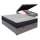 Ver imagem 1 de Conjunto Cama Box Baú Viúvo Colchão Airtech D45 Extrafirme