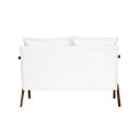 Ver imagem 4 de Kit 1 poltrona Marilia + Namoradeira Marilia Recepçãoo - Courino Branco