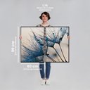 Ver imagem 4 de Quadro Decorativo Dente de Leão Azul 2 Telas 60x90cm para Sala Quarto Escritório