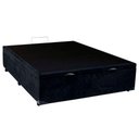 Ver imagem 4 de Cama Box Baú Casal Suede Mega Cama 138x188x45cm Preto