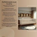 Ver imagem 6 de Sofá Madri 3 Lugares 240cm Off White Bouclê e Corino Marrom Divani