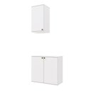 Ver imagem 4 de Conjunto para Banheiro com Aéreo Kappesberg Celeste 2 Peças Branco 80cm