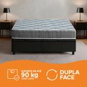 Ver imagem 6 de Cama Box Baú Viúva Preto + Colchão Espuma D23 Zidi Washington 128x188x56cm