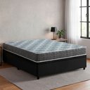 Ver imagem 2 de Cama Box Baú Viúva Preto + Colchão Espuma D23 Zidi Washington 128x188x56cm