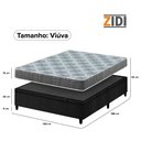 Ver imagem 5 de Cama Box Baú Viúva Preto + Colchão Espuma D23 Zidi Washington 128x188x56cm