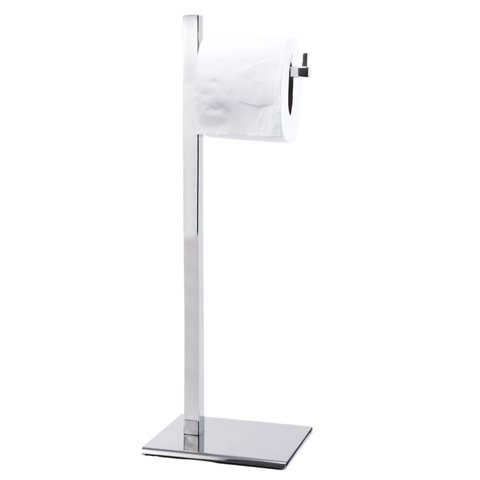 Papeleira de Chao Quadrada 4025 Simples Inox Polido 304