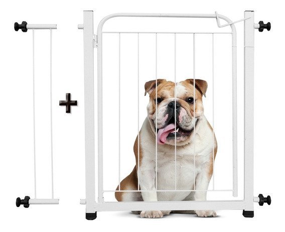 Grade Portão Proteção Pet Cachorro 69 A 84 Cm Criança Cães - 4