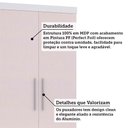 Ver imagem 4 de Guarda Roupa Modulado 132cm 3 Portas e 4 Gavetas Alpes Luciane Móveis