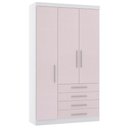 Ver imagem 1 de Guarda Roupa Modulado 132cm 3 Portas e 4 Gavetas Alpes Luciane Móveis
