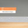 Kit 10 Barras Rodapé Poliestireno 5cm de Altura Liso Branco (5x1x240cm) - Formix 3d - 3