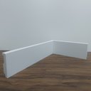 Ver imagem 6 de Kit 10 Barras Rodapé Poliestireno 5cm de Altura Liso Branco (5x1x240cm) - Formix 3d