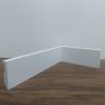 Kit 10 Barras Rodapé Poliestireno 5cm de Altura Liso Branco (5x1x240cm) - Formix 3d - 6