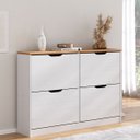 Ver imagem 2 de Sapateira Basculantes Madeira 24 Pares Basil Mel Branco Idimex