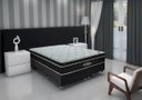 Ver imagem 1 de Cama Box Casal Suede + Colchão Airtech Molas Ensacadas Antares Ortobom Preto 138cm