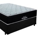 Ver imagem 4 de Cama Box Casal Suede + Colchão Airtech Molas Ensacadas Antares Ortobom Preto 138cm
