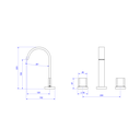 Ver imagem 2 de Misturador para Lavatorio Mesa Bica Alta Polo Cromado - Deca Deca Metais