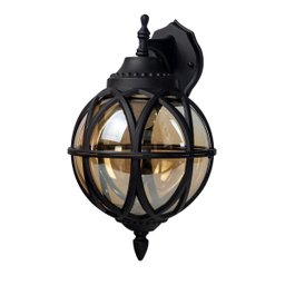 Arandela Decorativa Globo Parede Grande Vidro Metal 36x24cm - 1