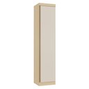 Ver imagem 1 de Guarda Roupa Sapateira Modulado Mônaco 1 Porta de Bater sem Gavetas MDF MDP Carvalho-Off White
