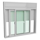 Ver imagem 1 de Janela Veneziana com Persiana Integrada Alumínio Pintado Branco - 1,20x1,50m