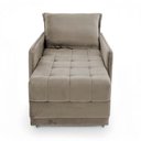 Ver imagem 4 de Poltrona Cama Reclinável Retrátil Viena Veludo Capuccino com Assento Macio Loja Sheep