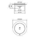 Ver imagem 2 de Grelha Redonda 15cm Fecho de Pressão Inox Meber Metais