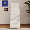 Ver imagem 4 de Arquivo New City 4 Gavetas para Pasta Suspensa 46,5 cm Cinza Cristal/Preto Gebb Work