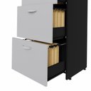 Ver imagem 7 de Arquivo New City 4 Gavetas para Pasta Suspensa 46,5 cm Cinza Cristal/Preto Gebb Work