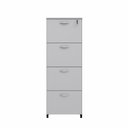 Ver mais imagens de Arquivo New City 4 Gavetas para Pasta Suspensa 46,5 cm Cinza Cristal/Preto Gebb Work