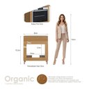 Ver imagem 4 de Balcão de Cozinha para Forno 1 Gaveta Ripada Fecho Click 80cm com Rodapé e Tampo para Cooktop 100% B