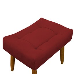 Puff Decorativo Quarto e Sala de Estar Suede Light Herrero:Vermelho - 4