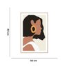 Quadro Em Canvas Desenho Rosto Mulher 80X55Cm - 5