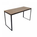 Ver imagem 4 de Escrivaninha Mesa Escritório 135x55 135cm Preto e Nogal