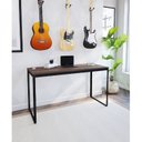 Ver imagem 1 de Escrivaninha Mesa Escritório 135x55 135cm Preto e Nogal