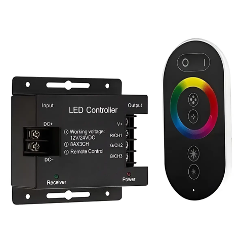 Central Comando Touch Dimmer RGB Piscina para Refletor