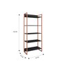 Estante para Livros Industrial 5 Prateleiras 187cmx80cm Porto - 4