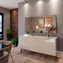 Ver imagem 2 de Buffet Aparador Ares 4 Portas Off-white