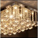 Ver imagem 3 de Lustre para Sala de Cristal Legítimo K9 Base Inox 40x40 Cm