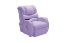Ver imagem 1 de Cadeira Poltrona Reclinável Imperial Massageadora Motorizada Corano Lift Lilás Império Estofados
