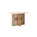 Ver imagem 2 de Mesa de Jantar 6 Lugares 160cm Tampo MDF Canto Reto Larah