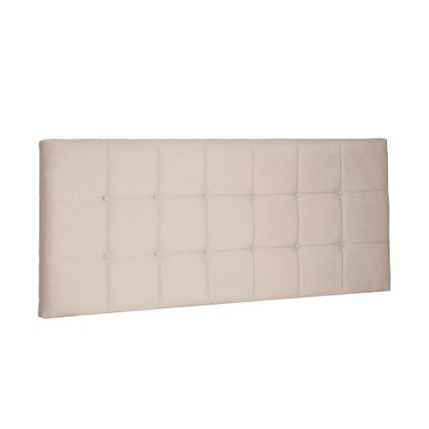 Cabeceira Painel Verona Para Cama Box Solteiro 90 cm Suede - D’Rossi - Bege